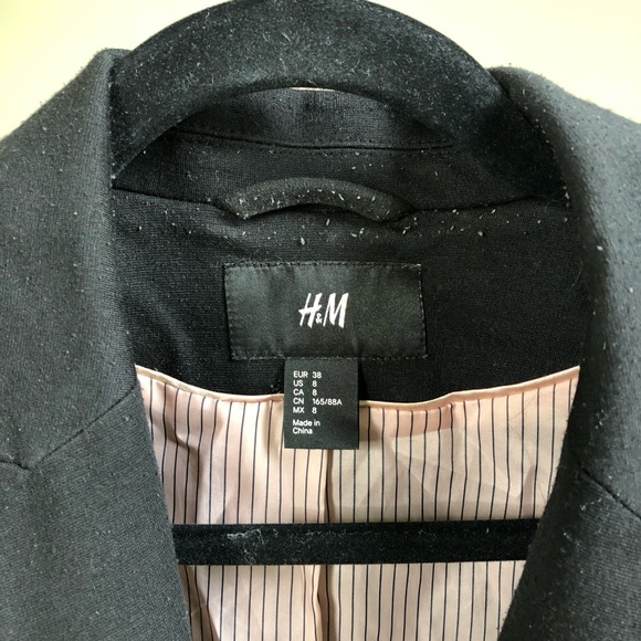 H&M black blazer size 8 - Picture 2 of 4